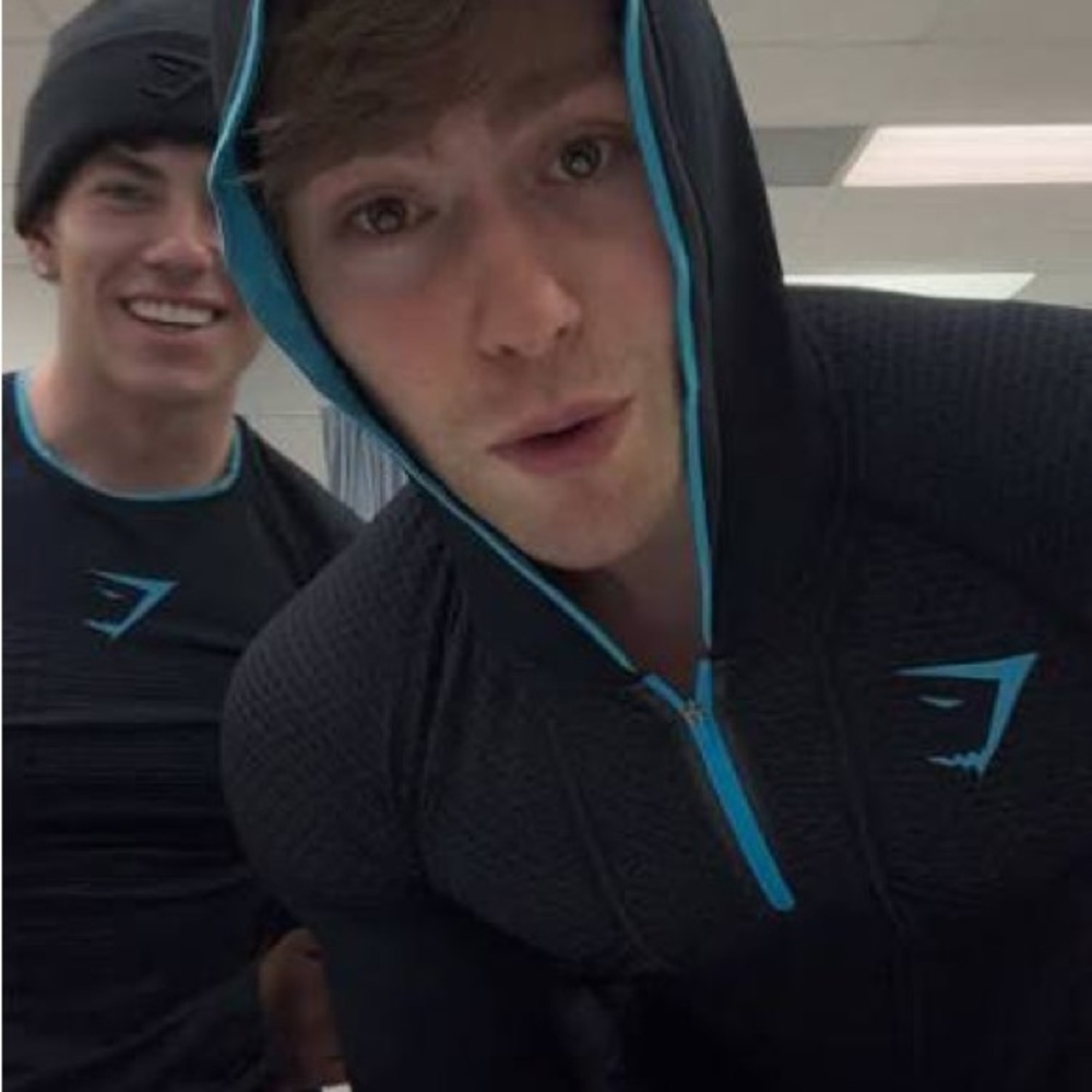 Gymshark Onyx V1 Black Blue 2016 Original David Laid